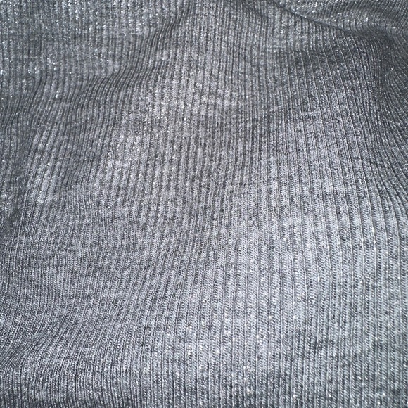 SKIMS Soft Lounge Long Sleeve SHIMMER FOIL Maxi Dress - Ribbed - Grey - NWT - XL - Picture 8 of 10